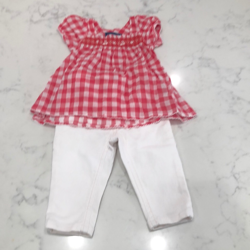 12 M outfit Shirt and Jeans